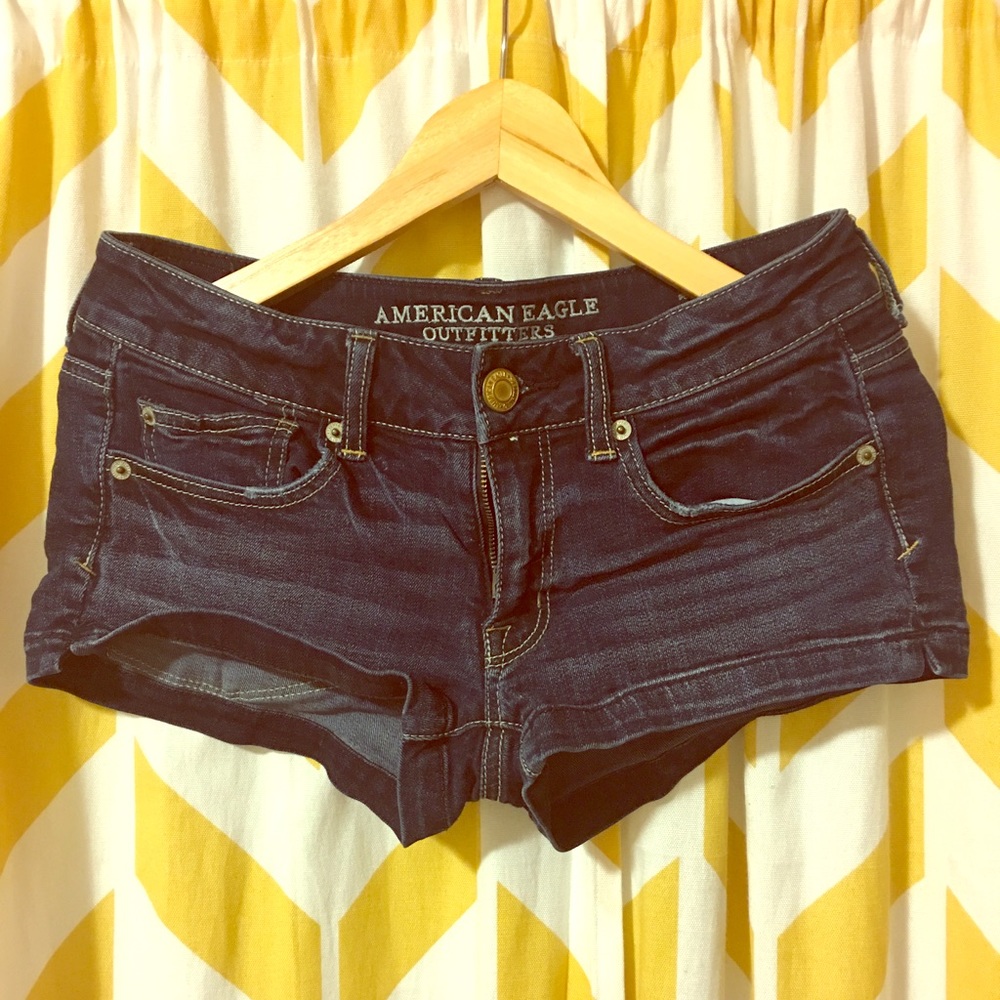 American Eagle NWOT Denim Shortie Stretch Shorts